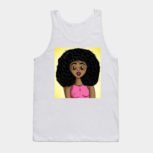 Cute black girl digital art Tank Top